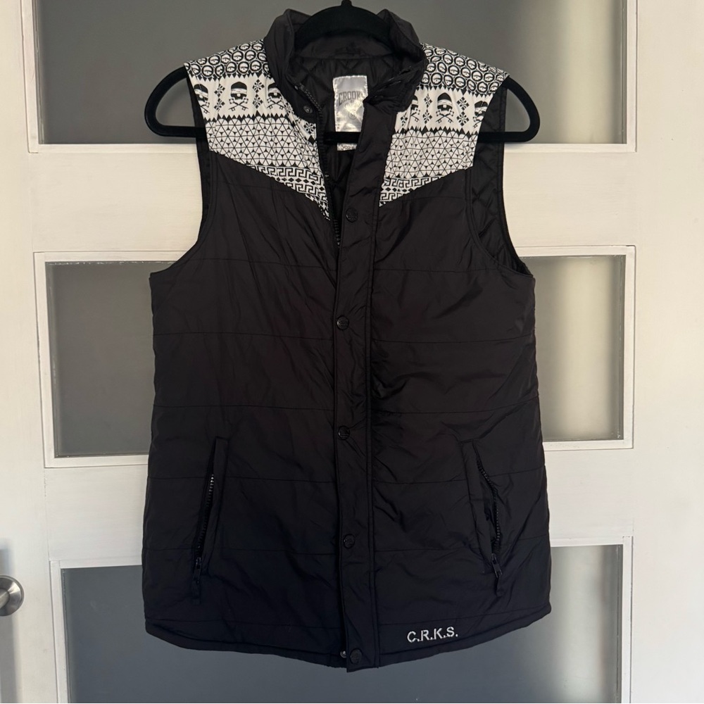Crooks & Castles Skull Puffer Vest